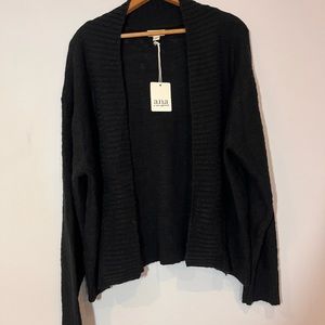 A.N.A Long Sleeve Black Cardigan Size Medium Womens